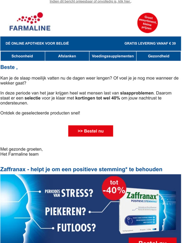  😴 Beste , geniet van kortingen tot 40% op producten voor een goede nachtrust