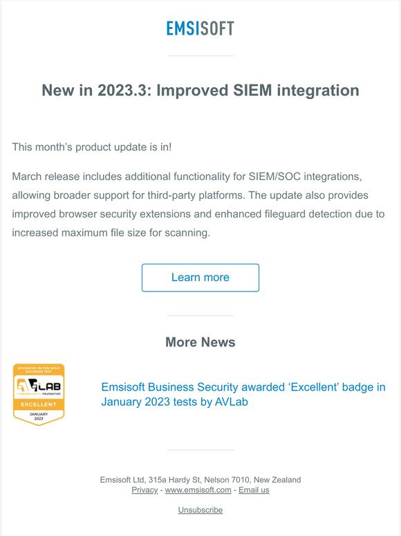 New in 2023.3: Improved SIEM integration