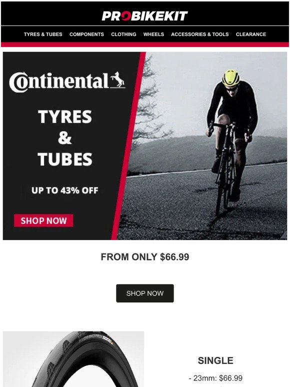 CONTINENTAL TYRES FROM $66.99