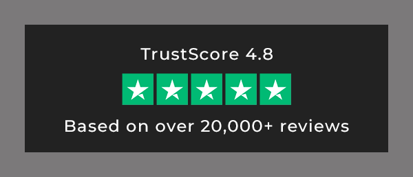 Rated 4.8* on TrustPilot