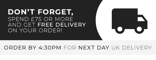 Free delivery on orders over £75 Order by 4:30pm for next day UK delivery