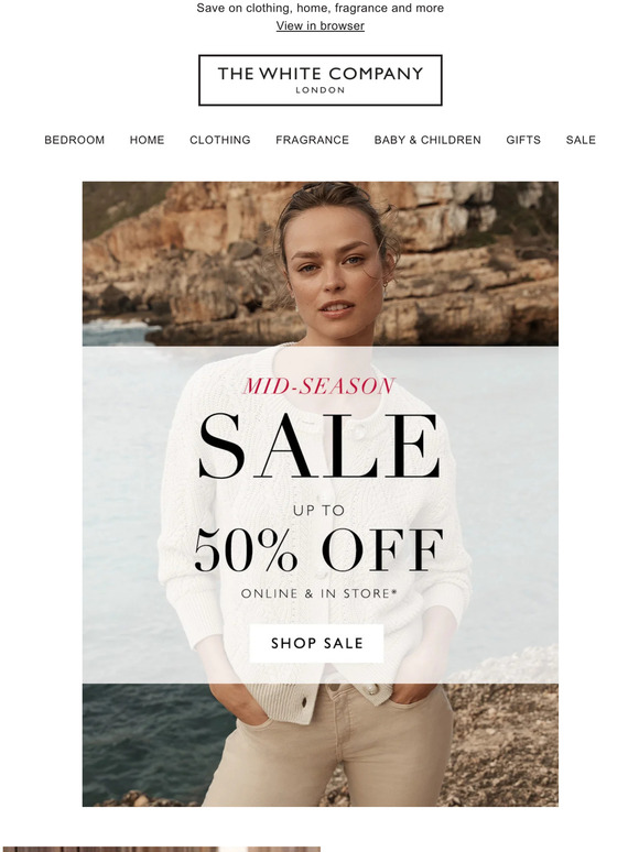 Up to 50% off | Mid-Season Sale is here