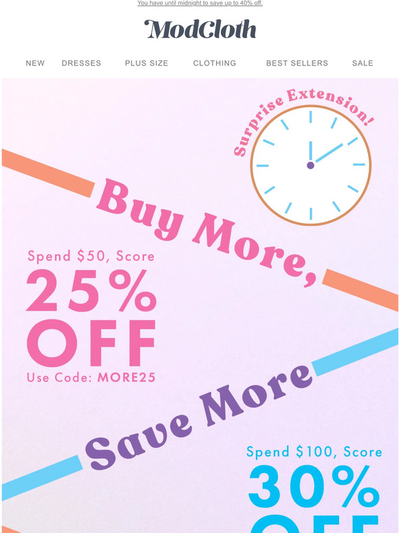 Treat Yourself to MORE - Sale Extended!