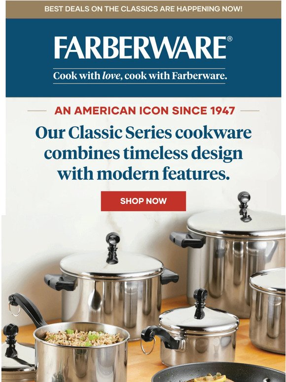 Farberware 12-Piece Classic Traditions Stainless Steel Pots and