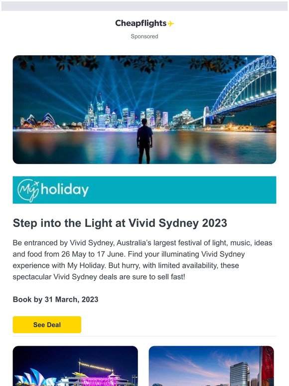 Spectacular vivid Sydney 2023 | Escapes on sale now!