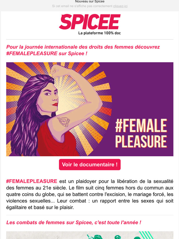 #FEMALEPLEASURE est en ligne sur Spicee✊