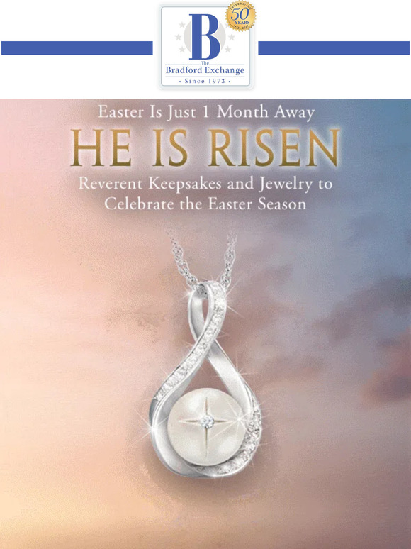 The Bradford Exchange Online Easter is Just 1 Month Away Milled