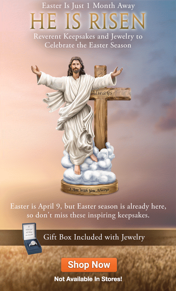 The Bradford Exchange Online Easter is Just 1 Month Away Milled