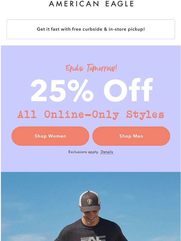 American Eagle 25 off ALL the looks you can only find on Milled