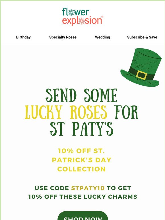Leprechauns' Luck - Get Your St. Patrick's Day Roses!