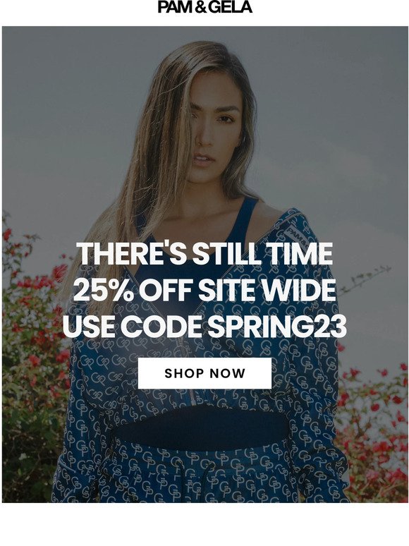 There's Still Time To Get 25% Off Your Purchase