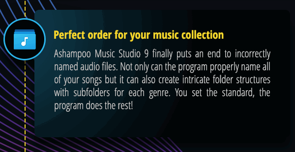 Perfect order for your music collection