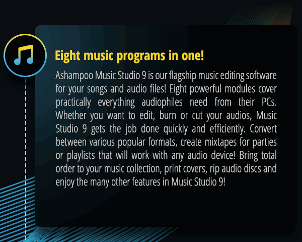 Eight music programs in one!