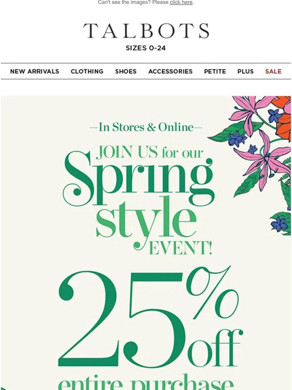 Your Flowers Have Arrived + 25% off everything