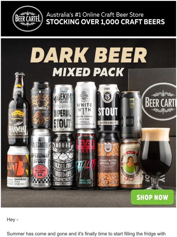 Beer Cartel 12 Delicious Dark Beers New Mixed Pack! 🍺 🌰 Milled