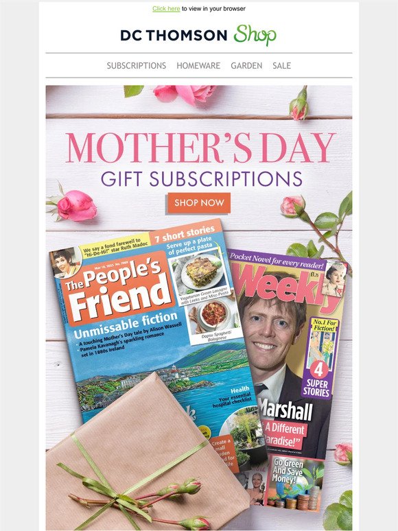 Great Mother's Day gift subscriptions