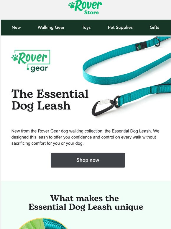 New: Rover Gear Essential Dog Leash