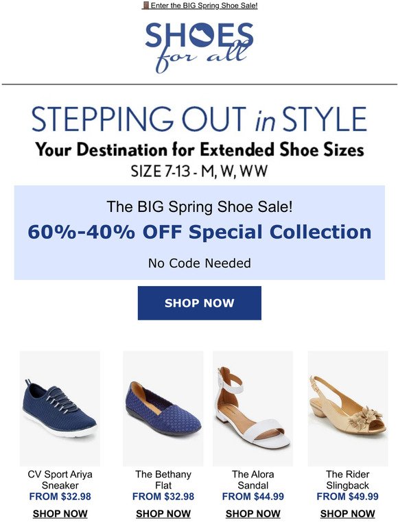 🥿Step into spring with 40%-60% OFF