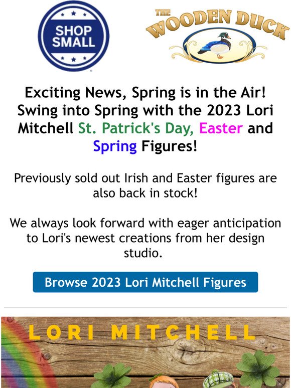 🐰 Just In, New Lori Mitchell Easter & Spring Figures!!  ﻿ ﻿  ​