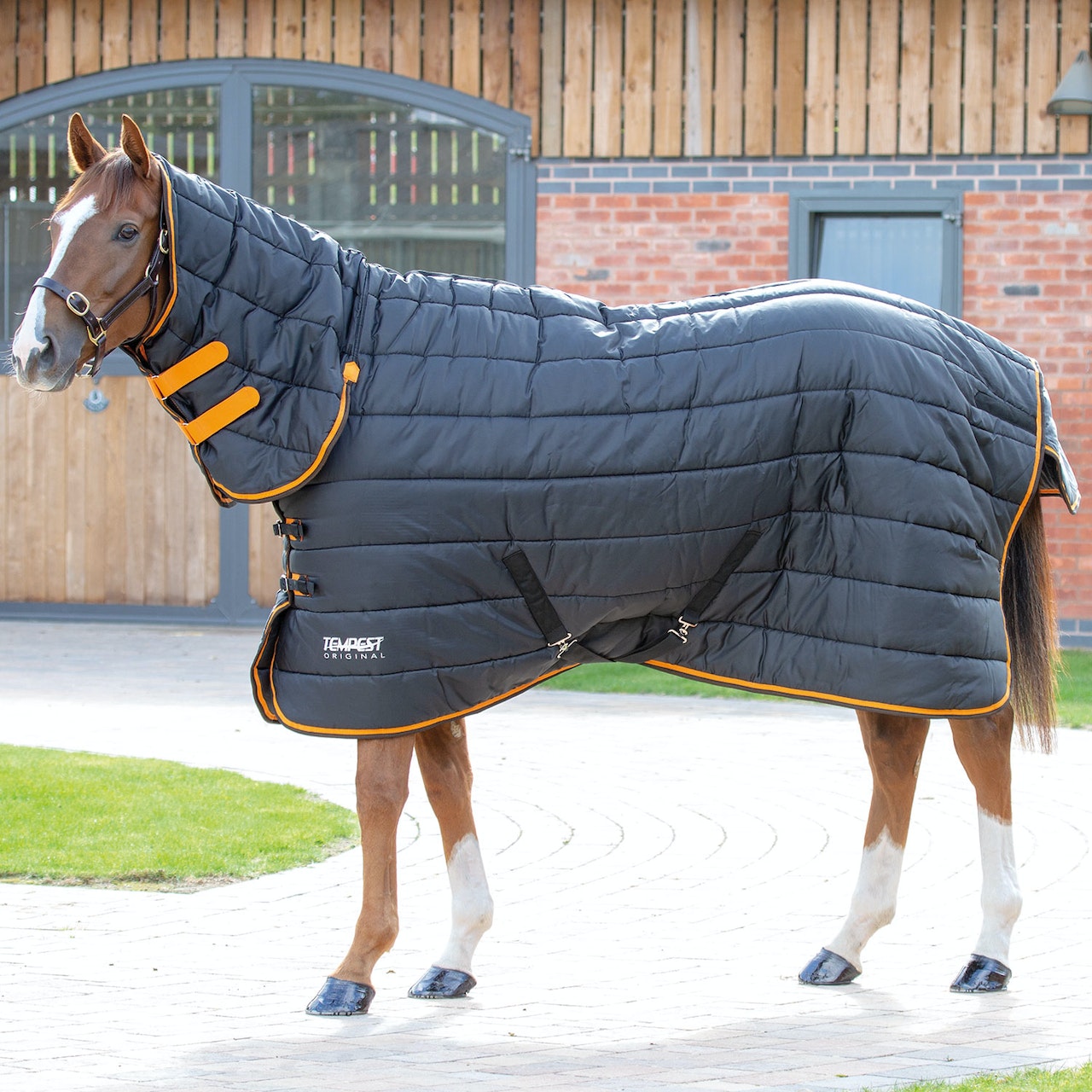 Shires Tempest 300g Combo Stable Rug - Black