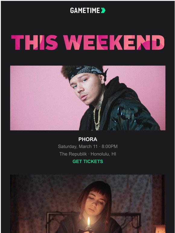 🔥Events This Weekend: PHORA, Beach Bunny & more!