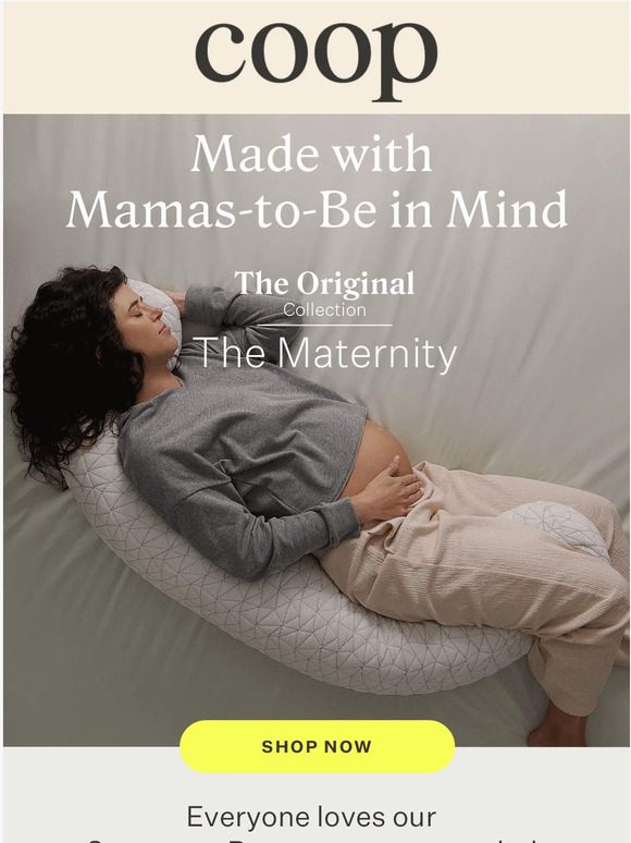 Our most bump-friendly pillow