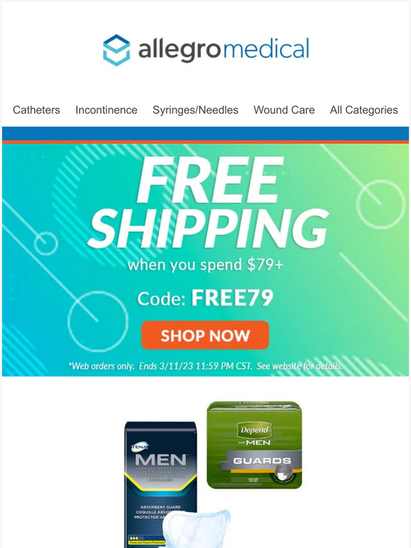 Our Best Incontinence Products Plus Free Shipping Milled