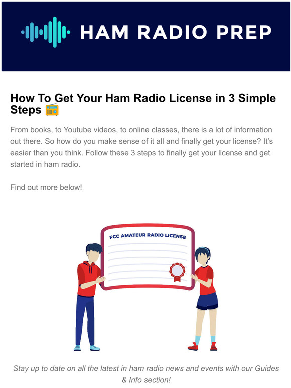 3 SIMPLE steps to get your ham radio license! 📻 Milled