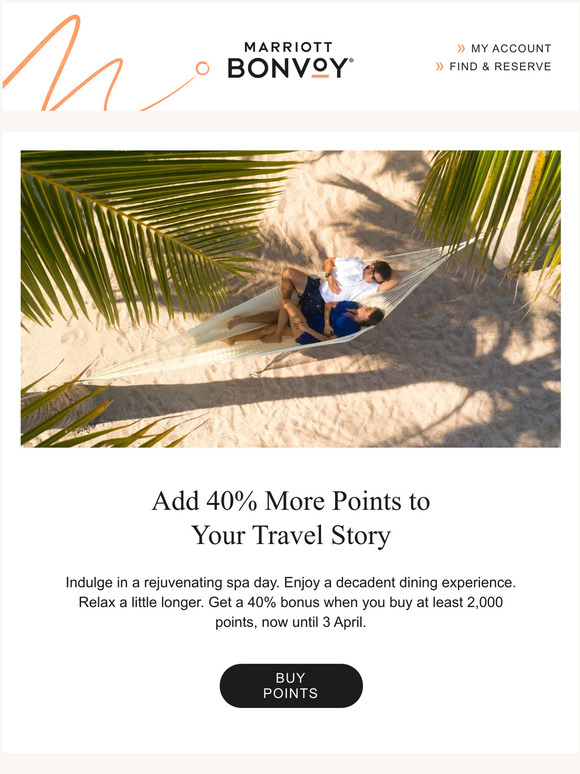 Get 40% More Points, —