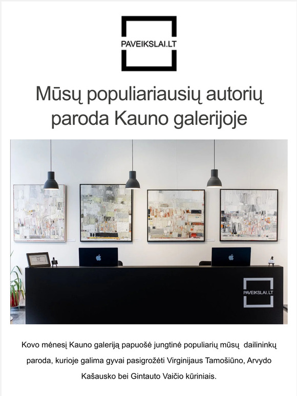🔴 Trijų autorių paveikslų paroda - apžiūrėkite virtualiai arba galerijoje