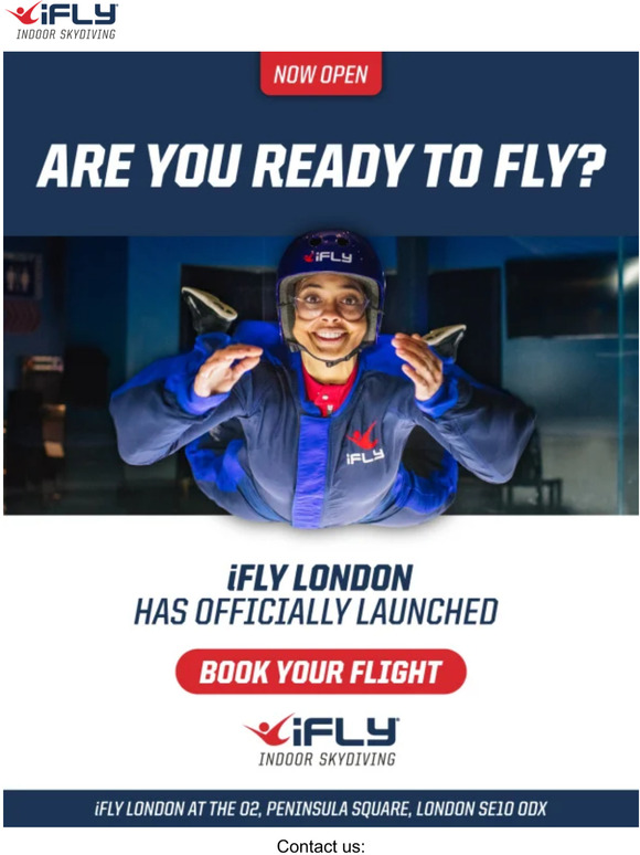 Indoor skydiving has landed at the O2