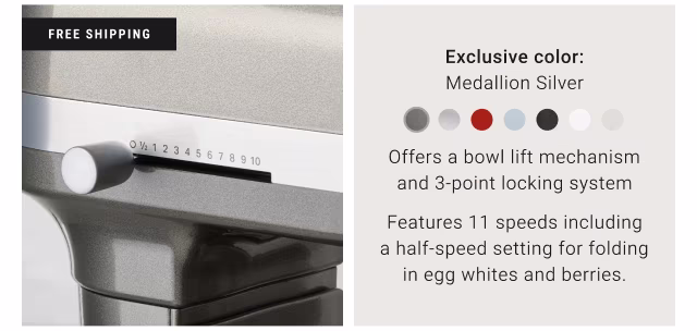 Exclusive color: Medallion Silver