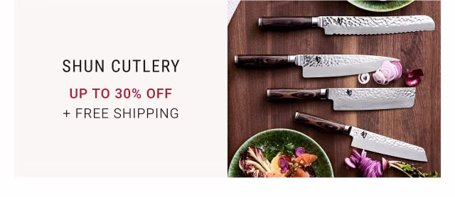 Shun cutlery Up to 30% off + FREE SHIPPING