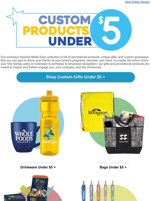 Best Promotional Products & Giveaway Items Under $5