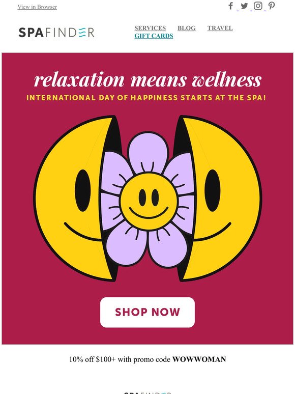 International Day of Happiness starts at the Spa!