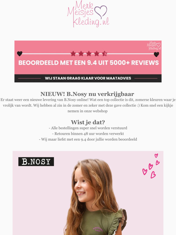 NIEUW! Zomerse collectie van B.Nosy verkrijgbaar 🌴☀️