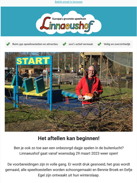 Linnaeushof gaat bijna weer open! ☀