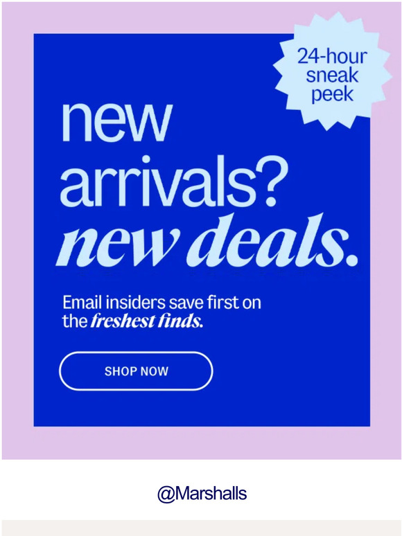 Marshalls Early access Clock's ticking! ⏰ Milled