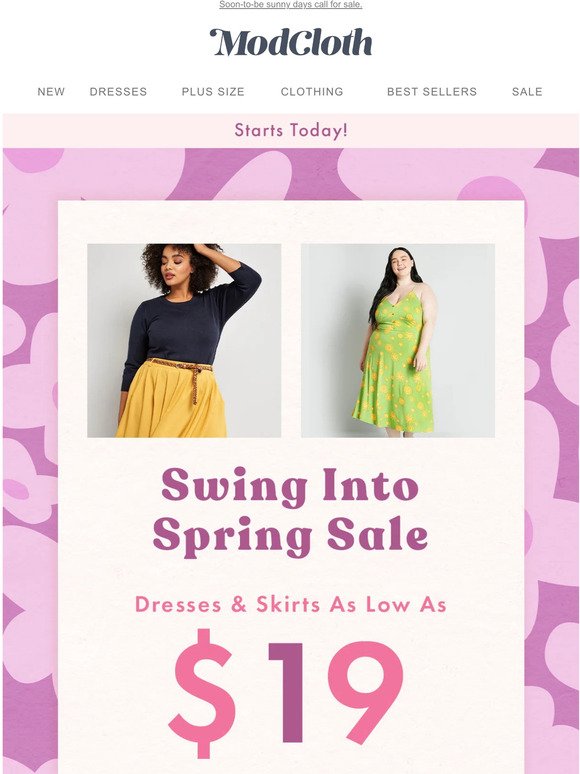 Best thing about spring? $19 styles!