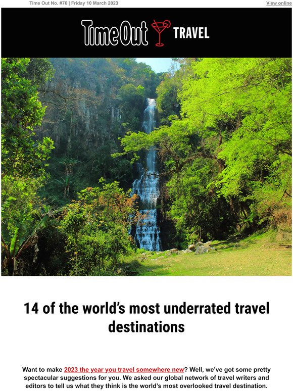 The word’s most underrated travel destinations 🗺
