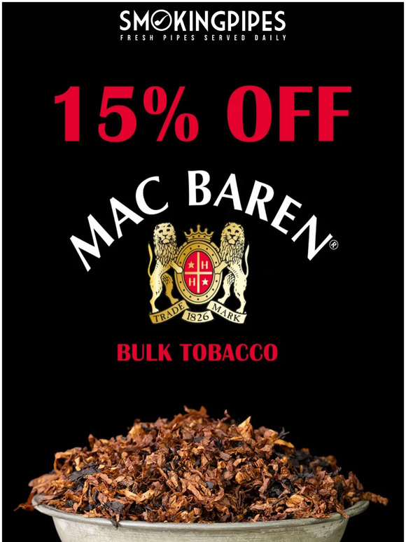 15 Off Mac Baren Bulk Pipe Tobacco Milled