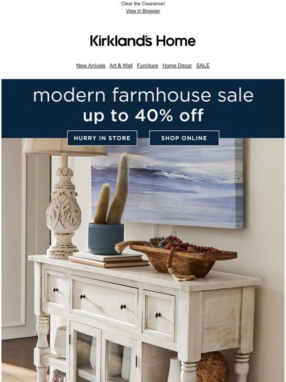 Modern Farmhouse Sale + 50% OFF Throws!