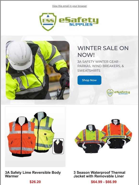 Winter Sale // 3A Safety Parkas & Winter Wear
