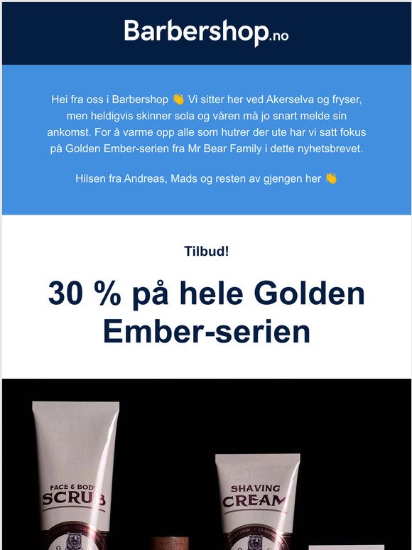 Tilbud på Golden Ember-serien! Nye produkter og påfyll av varer 💫