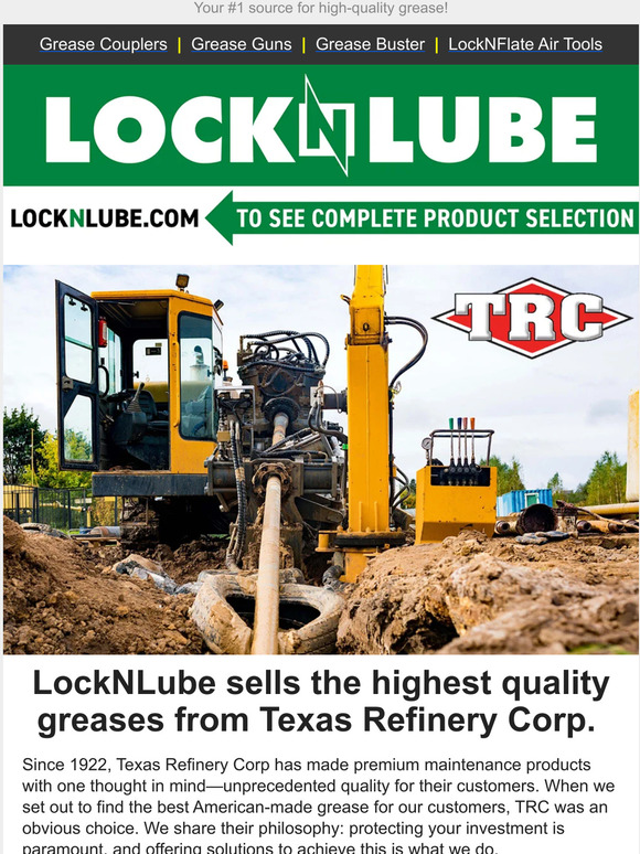 LockNLube LockNLube is your 1 Source for highquality TRC GREASE! 🇺🇸