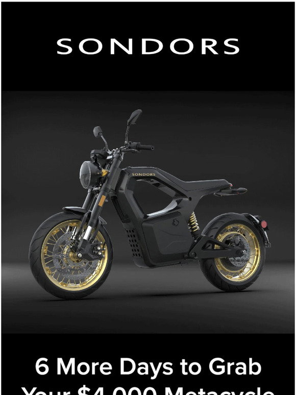 Sondors: New Droolworthy Metacycle Colorways | Milled
