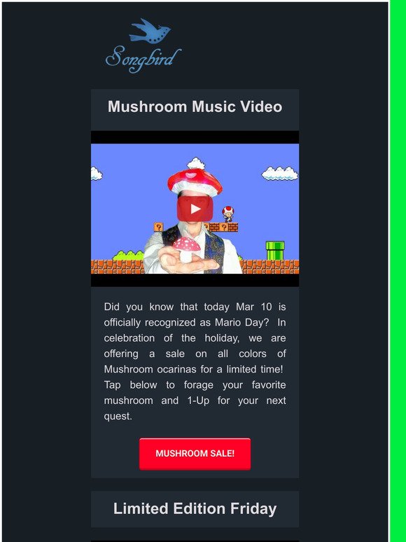 Super Mario Mushroom Music Video