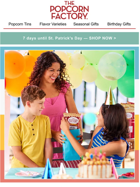 The Popcorn Factory Tap into the universal passion for popcorn to pep