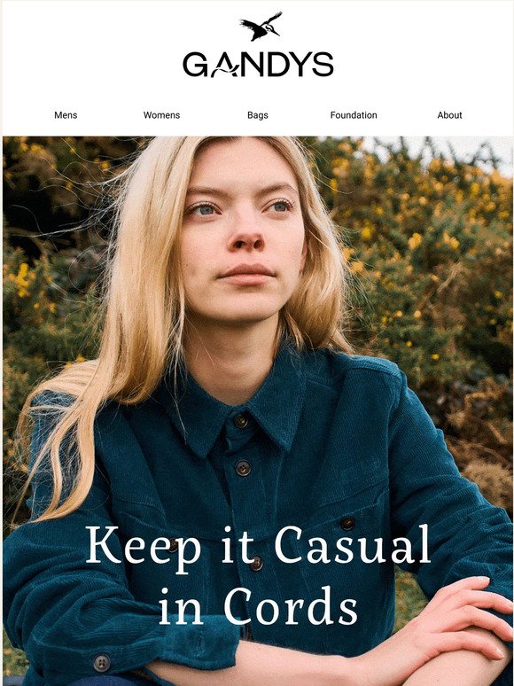 Keep it casual in cord