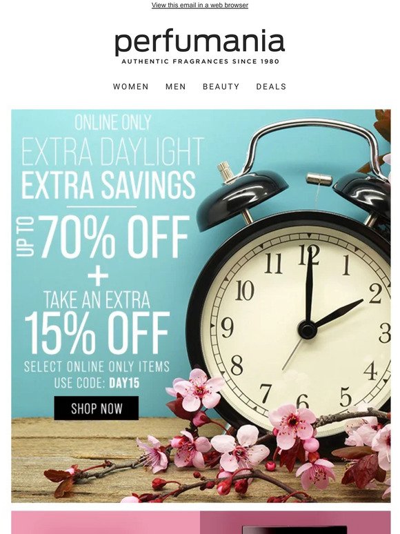 Save Big With Our Daylight Savings Sale!